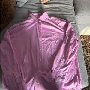 Ralph Lauren Men's Light Pink Button-Down Shirt